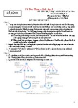 Đề thi chọn học sinh giỏi Sinh học 9 - Đề số 3 - Năm học 2016-2017 - Vũ Duy Hưng